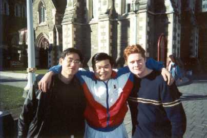 Howard, Herbert and Daniel outside Cathedral