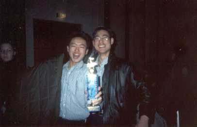 Paul and Howard with the Chorus trophy